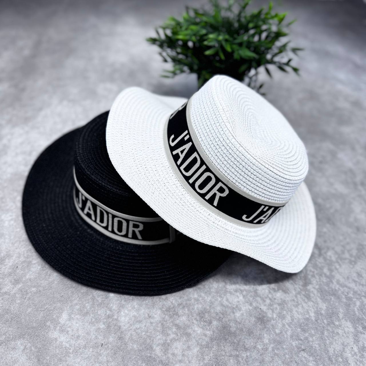 Christian Dior Men's Luxury J'Adior Woven Straw Fedora Summer Beach Hats AAA Quality Reps UK