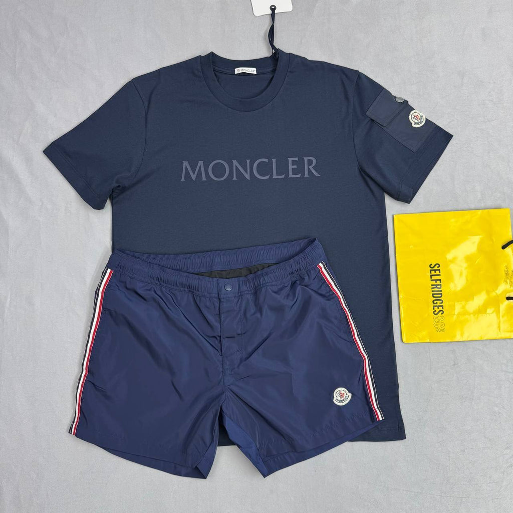 Moncler Men's Luxury Summer Essentials T-Shirt & Shorts Set AAA Quality Reps UK