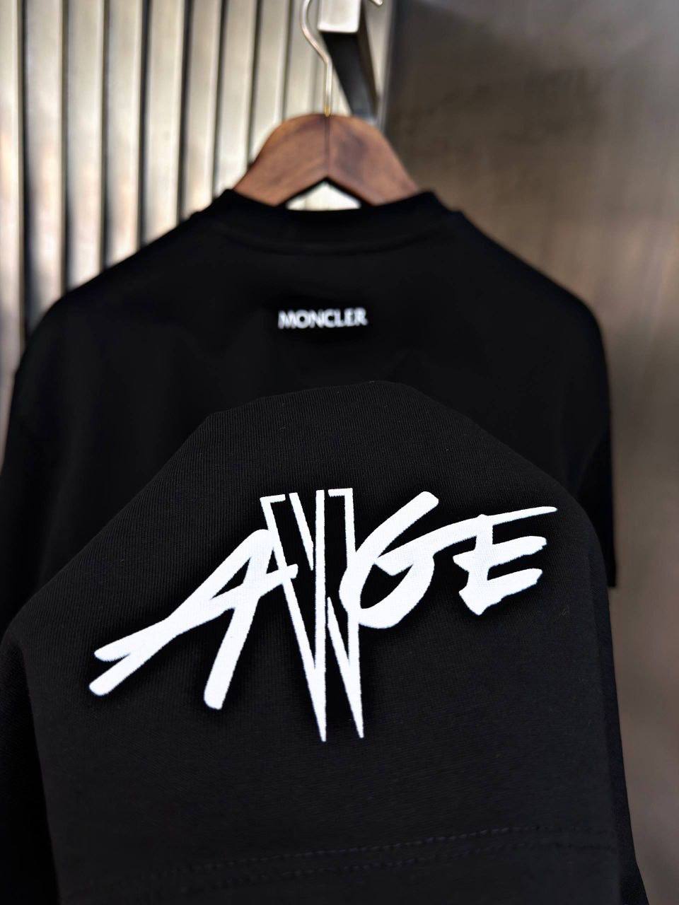 Moncler x A$AP Rocky "AWGE" Logo Graphic Cotton T-Shirt UK Reps AAA Quality