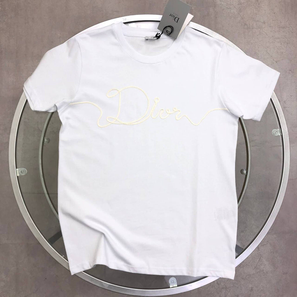 Dior Ribbon Logo T-Shirts UK Reps AAA Quality