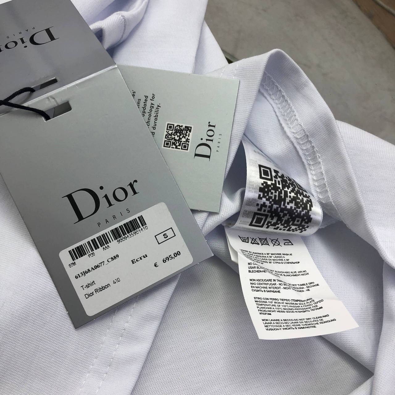 Dior Ribbon Logo T-Shirts UK Reps AAA Quality