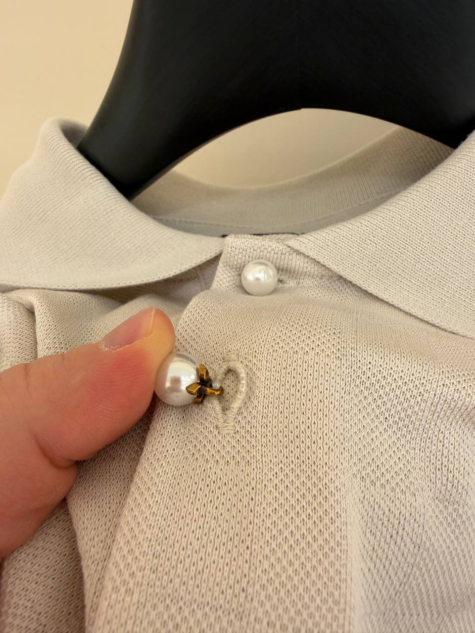 Louis Vuitton Damier Signature Cotton Piqué Polo Shirt UK Reps AAA Quality