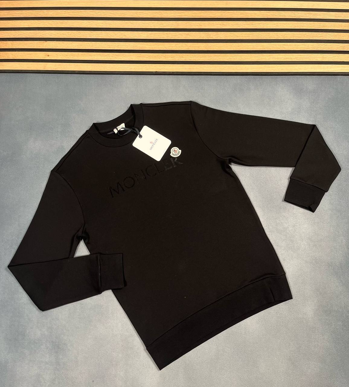 Moncler logo crewneck sweatshirts UK Reps AAA Quality