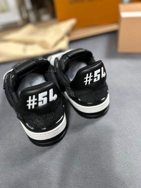 Louis Vuitton LV Trainer Sneaker in Damier 3D Denim UK Reps AAA Quality