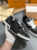 Louis Vuitton LV Trainer Sneaker in Damier 3D Denim UK Reps AAA Quality