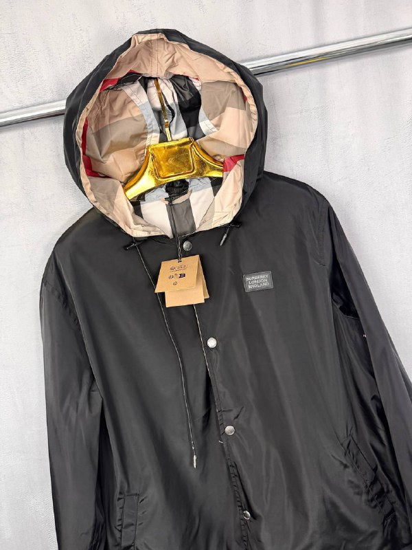 Burberry Men's Reversible Vintage Check Hooded Jacket AAA Quality Reps