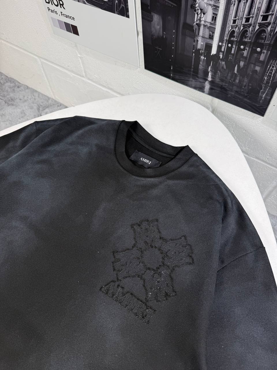 AMIRI Blue MA Quad Appliqué Oversized T-Shirt UK Reps AAA Quality