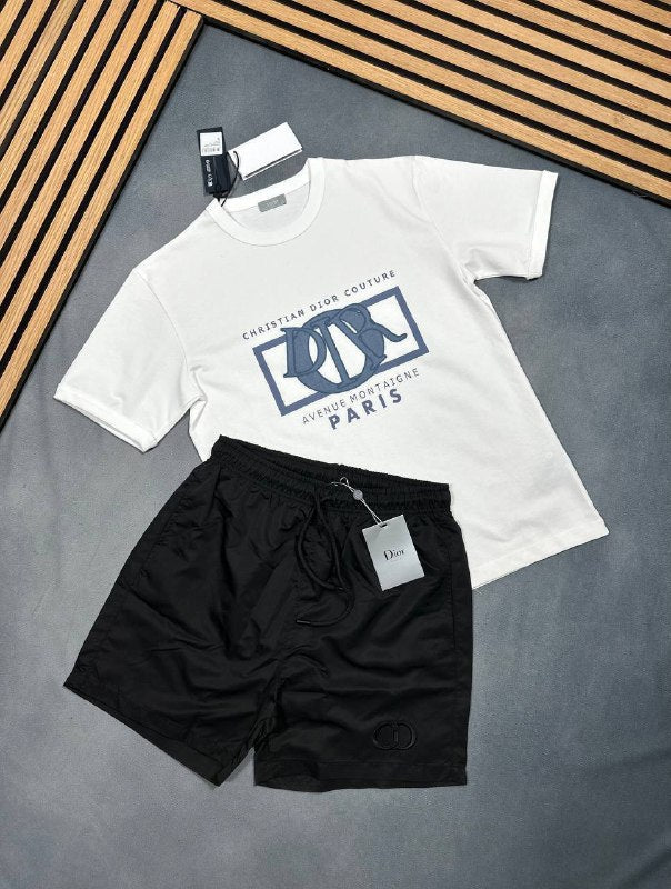 Christian Dior Men's Couture Avenue Montaigne Paris T-Shirts and Shorts Set AAA Quality Reps UK