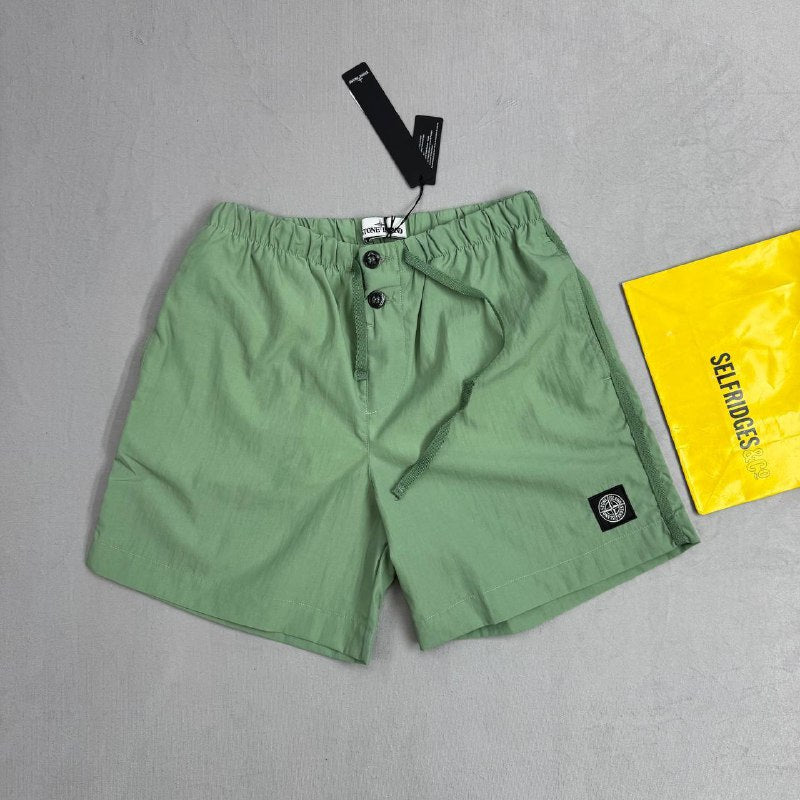 Stone Island Men's Luxury Garment-Dyed Engineered T-Shirt and Nylon Shorts Set AAA Quality Reps UK