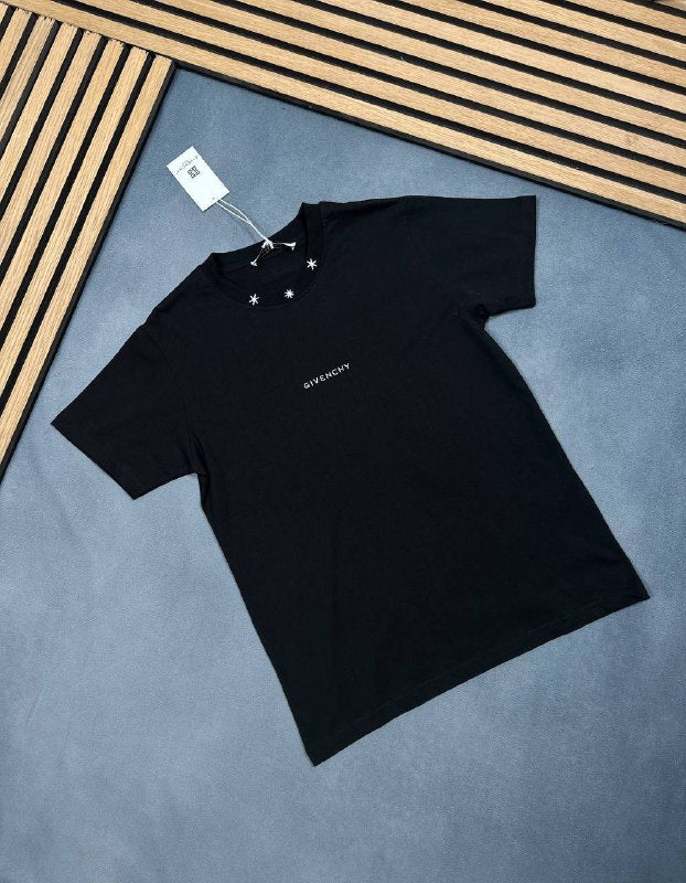 Givenchy Men's Embroidered Star Collar Classic Luxury T-Shirts AAA Quality Reps UK