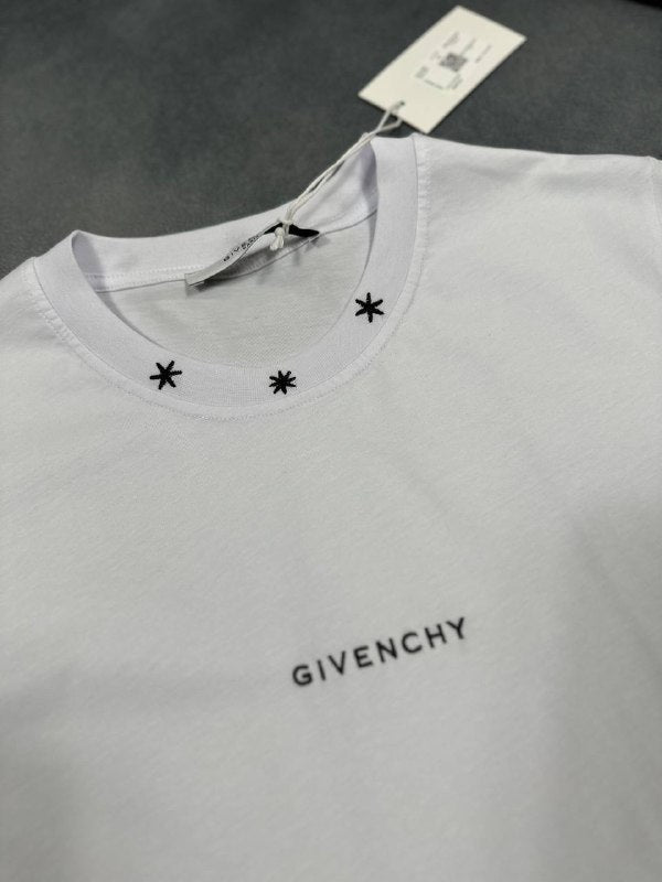Givenchy Men's Embroidered Star Collar Classic Luxury T-Shirts AAA Quality Reps UK