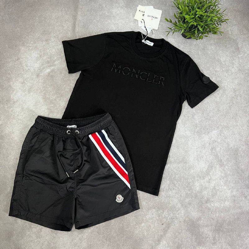 Moncler Men's Summer Casual T-Shirt and Shorts Set AAA Quality Reps UK
