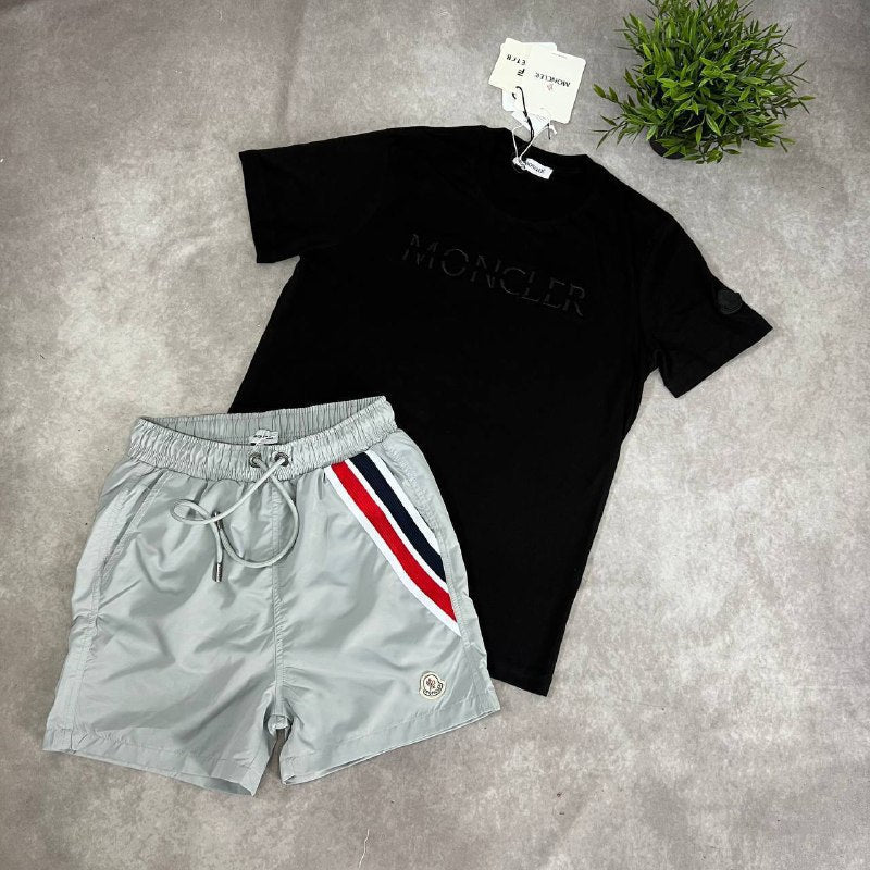 Moncler Men's Summer Casual T-Shirt and Shorts Set AAA Quality Reps UK
