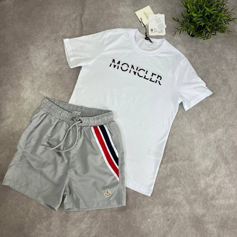 Moncler Men's Summer Casual T-Shirt and Shorts Set AAA Quality Reps UK