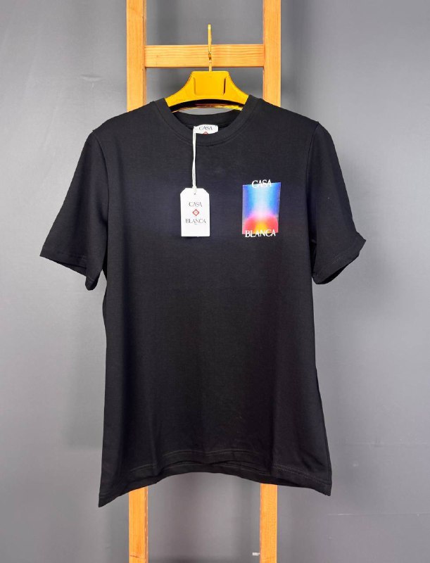 Casablanca Men's Luxury Gradient Square Logo T-Shirt AAA Quality Reps UK