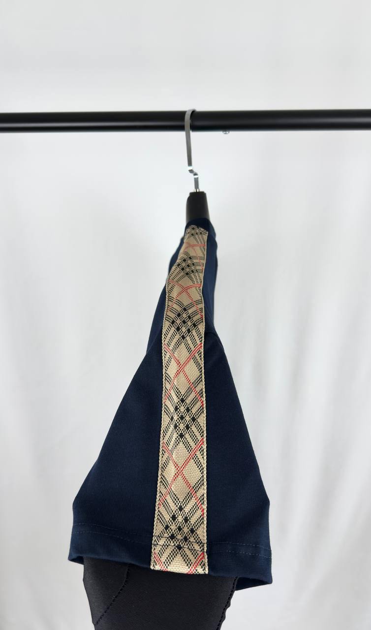 Burberry Check Tape T-Shirt UK Reps AAA Quality