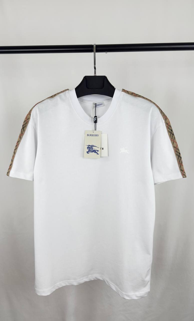 Burberry Check Tape T-Shirt UK Reps AAA Quality