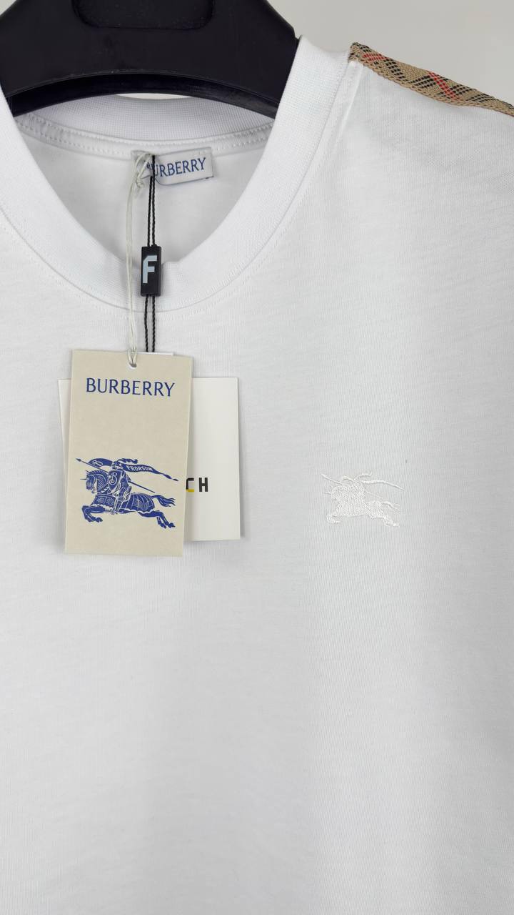 Burberry Check Tape T-Shirt UK Reps AAA Quality