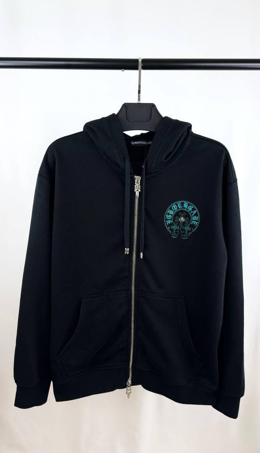 Chrome Hearts Horseshoe Logo Zip-Up Hoodie UK Reps AAA Quality