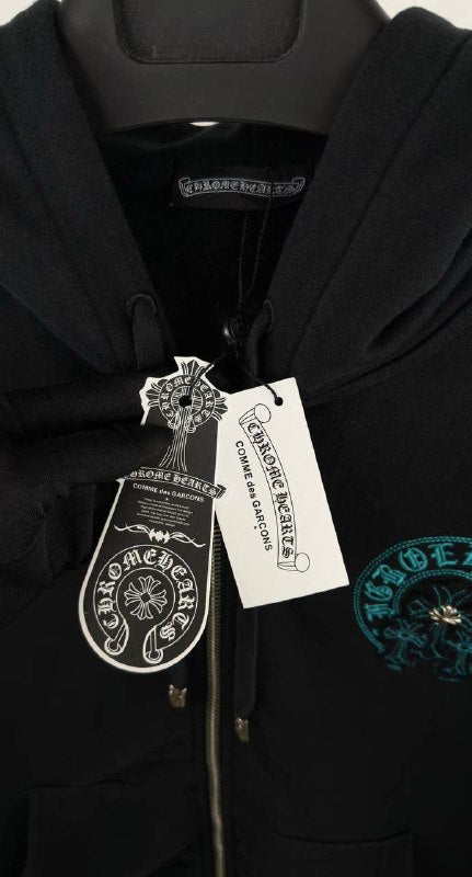 Chrome Hearts Horseshoe Logo Zip-Up Hoodie UK Reps AAA Quality
