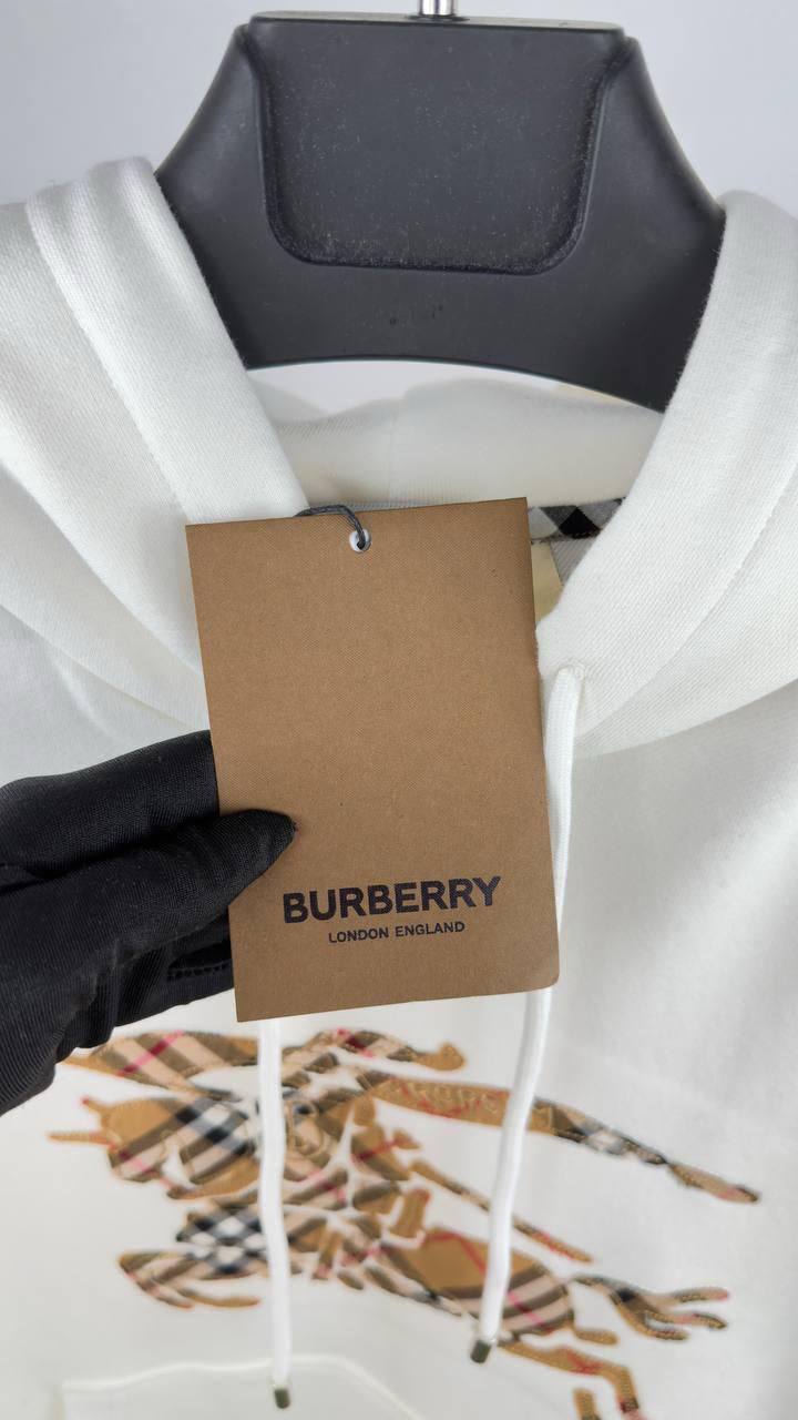Burberry Equestrian Knight Design (EKD) Cotton Hoodie UK Reps AAA Quality