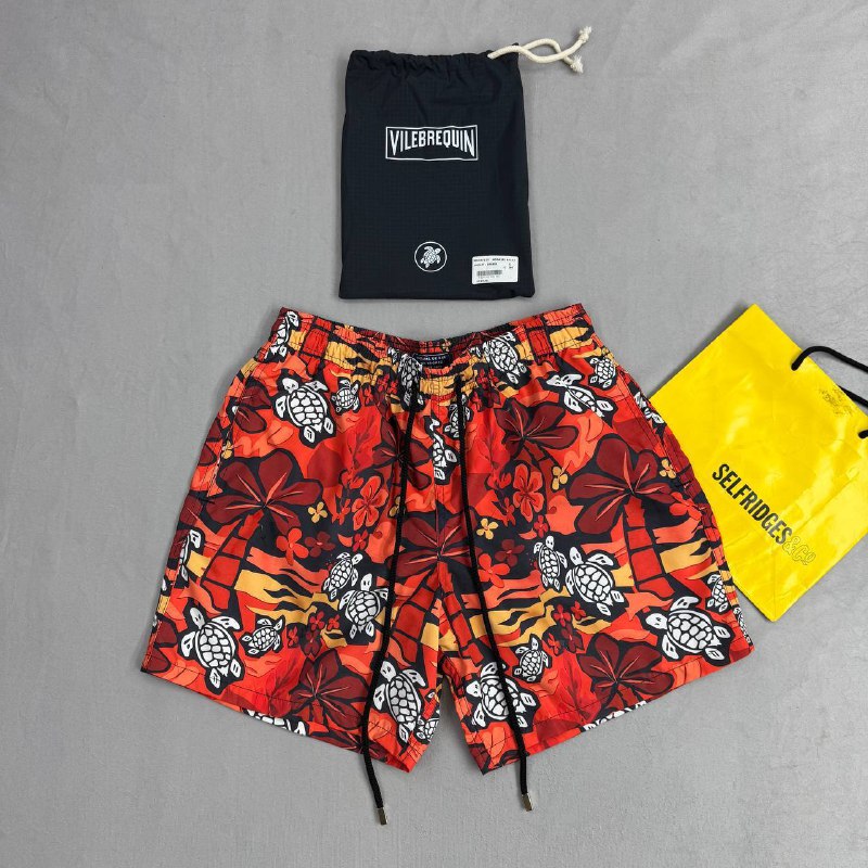 Vilebrequin Men's Luxury Jeweled Sea Turtle Luxury Swim Shorts AAA Quality Reps UK