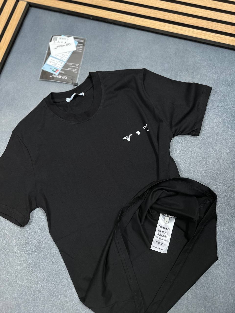Off-White Men's Luxury Multicolored Arrow Back Graphic T-Shirts AAA Quality Reps UK