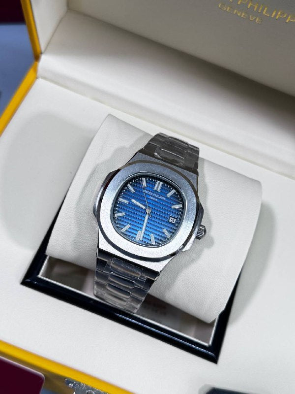 Patek Philippe Men's Luxury Nautilus Blue Dial Luxury Presentation Set AAA Quality Reps UK