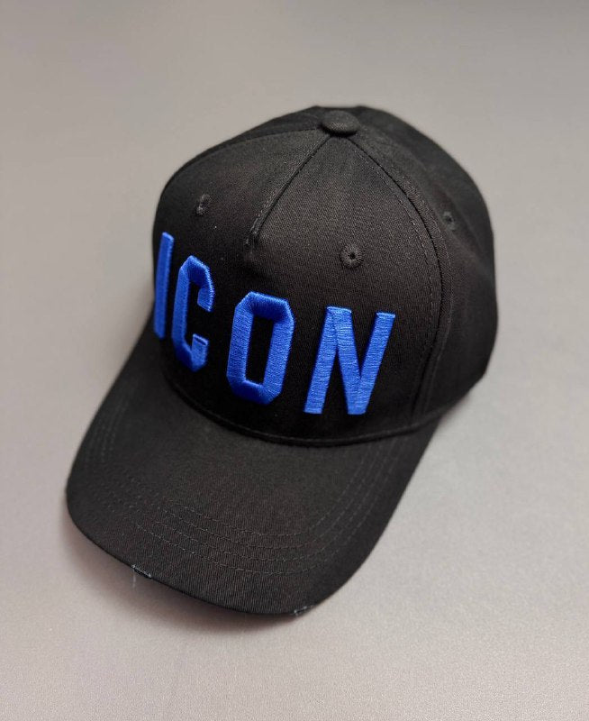 Dsquared2 ICON Men's Luxury Embroidered Black Baseball Cap Collection AAA Quality Reps UK