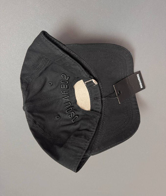 Dsquared2 ICON Men's Luxury Embroidered Black Baseball Cap Collection AAA Quality Reps UK