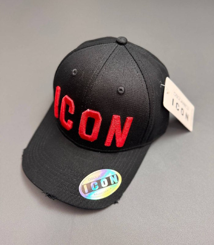Dsquared2 ICON Men's Luxury Embroidered Black Baseball Cap Collection AAA Quality Reps UK