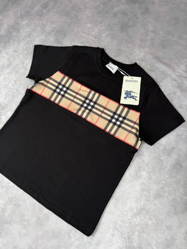 Burberry Vintage Check Panelled Cotton T-Shirt UK Reps AAA Quality