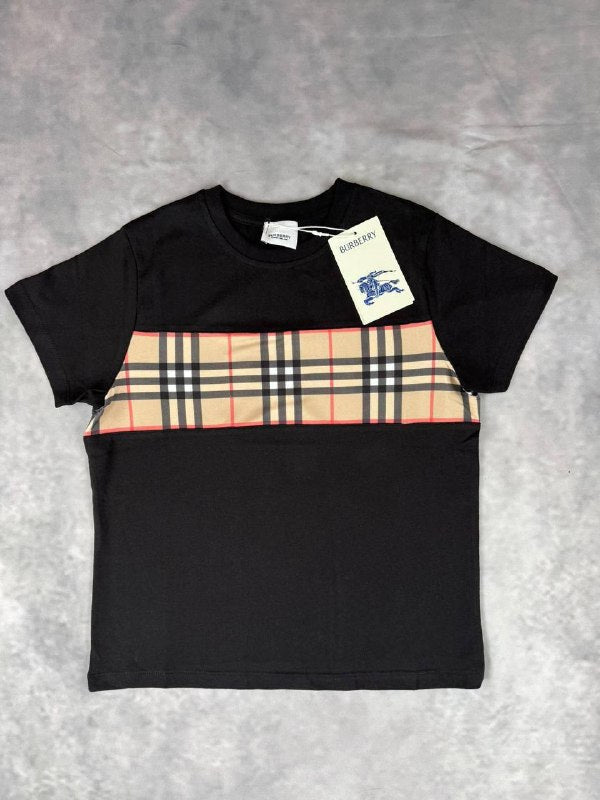Burberry Vintage Check Panelled Cotton T-Shirt UK Reps AAA Quality