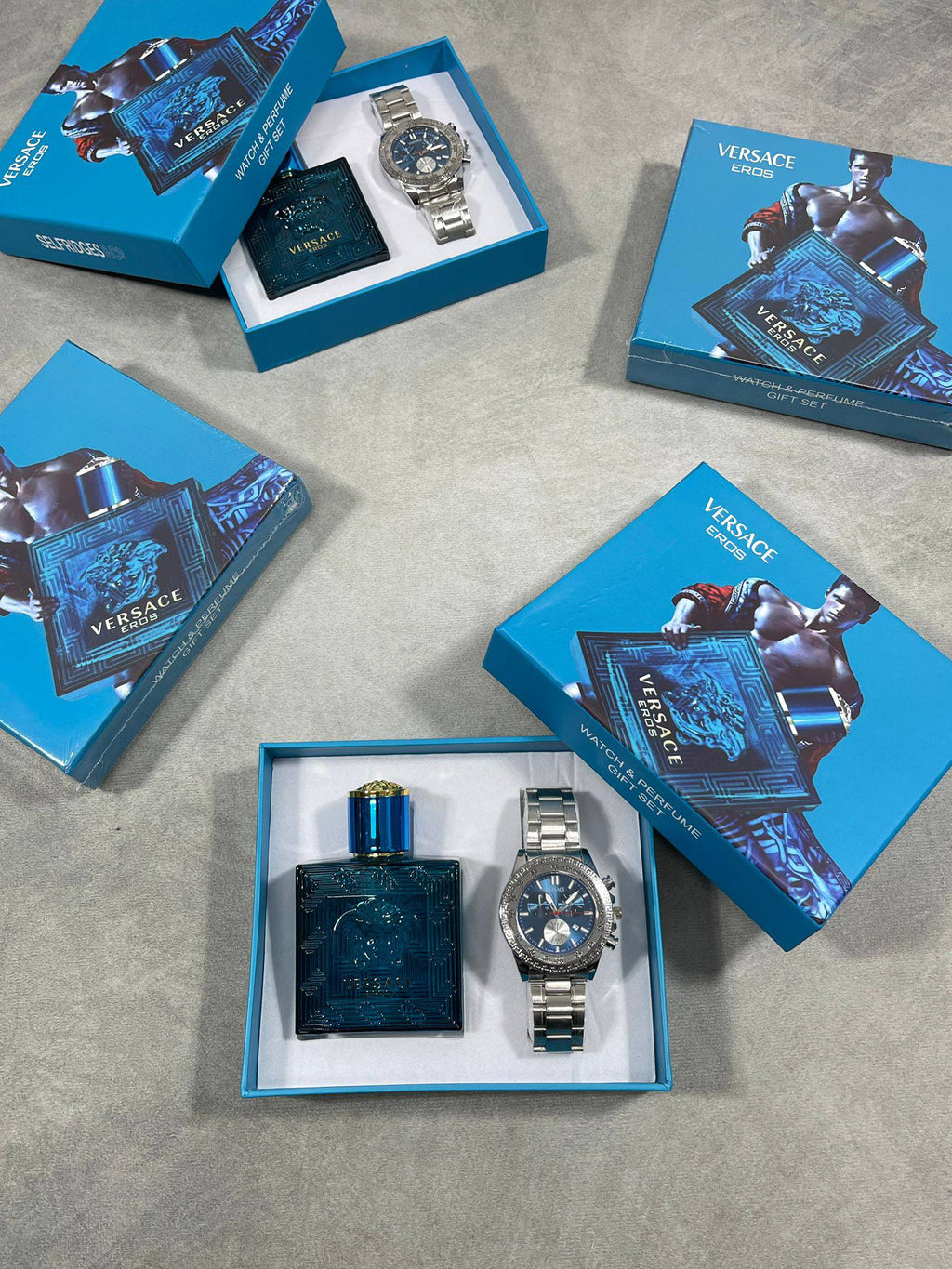 Versace Eros Watch & Perfume Gift Set UK Reps AAA Quality
