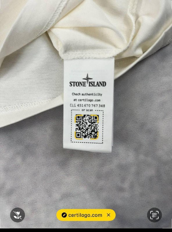 Stone Island Organic Cotton Graphic Logo T-Shirt UK Reps AAA Quality