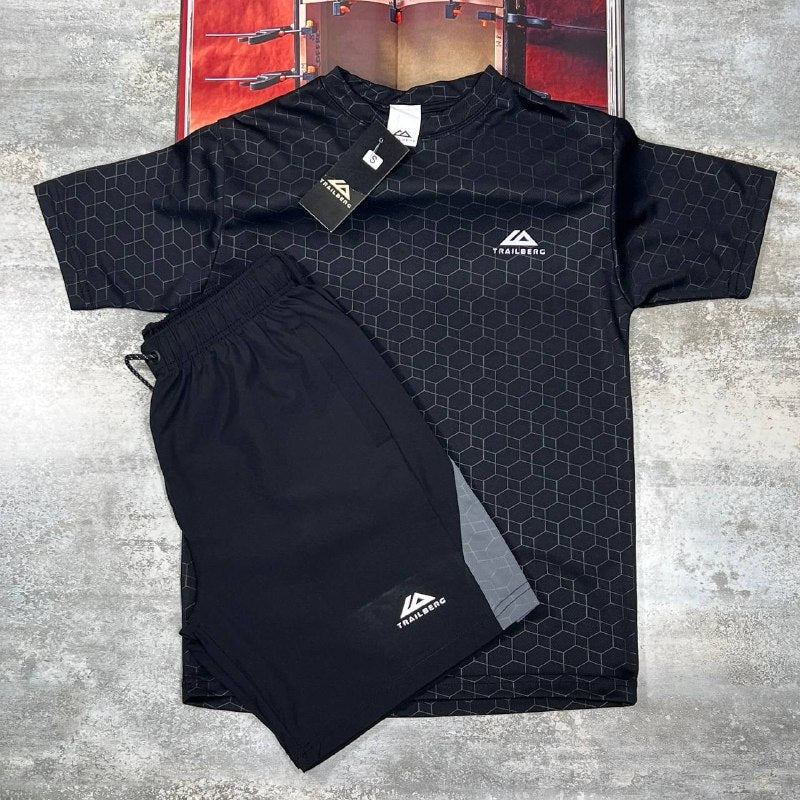 Trailberg Cloud Rapid Dash Seamless T-Shirt & Shorts Set UK Reps AAA Quality