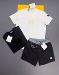Moncler Men's Luxury Athletic T-Shirt & Swim Shorts Set AAA Quality Reps UK