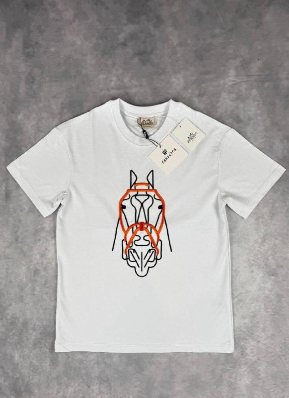 Hermès Horse Head Graphic T-Shirt UK Reps AAA Quality