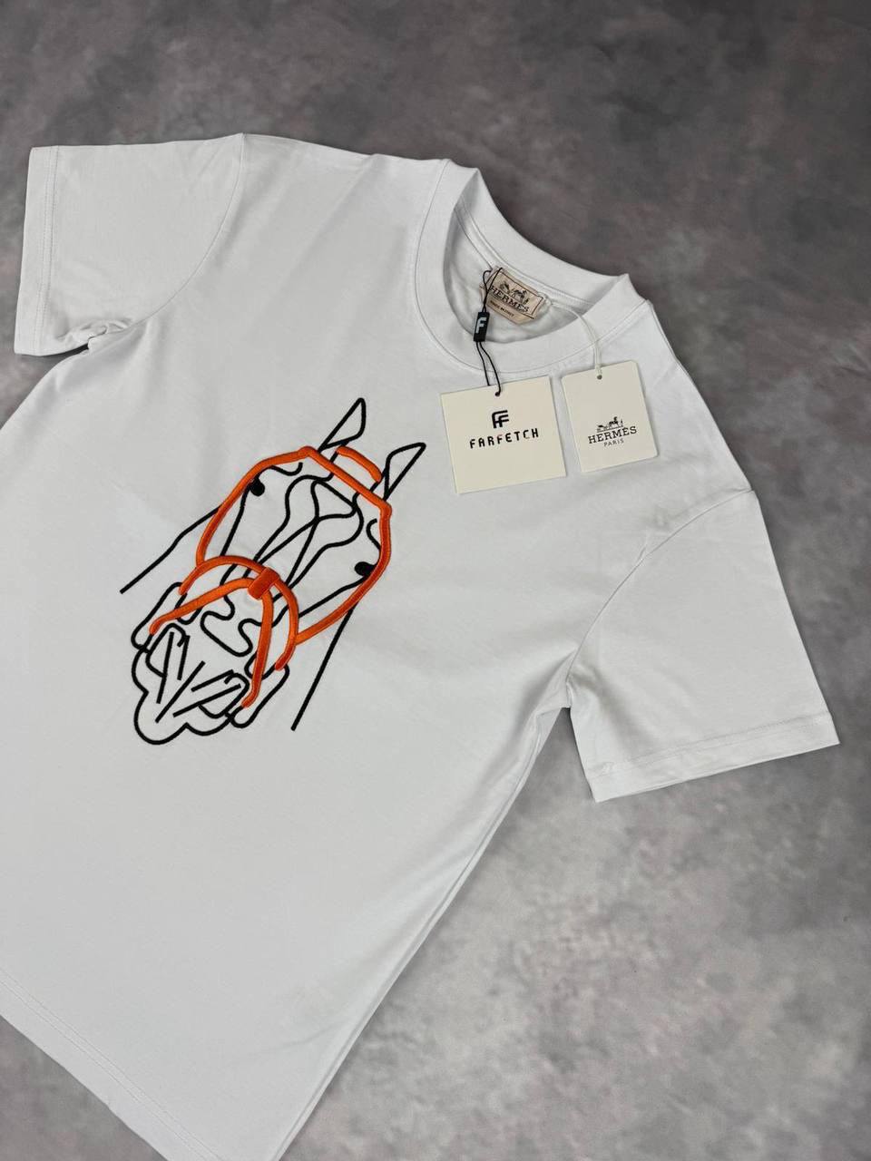 Hermès Horse Head Graphic T-Shirt UK Reps AAA Quality