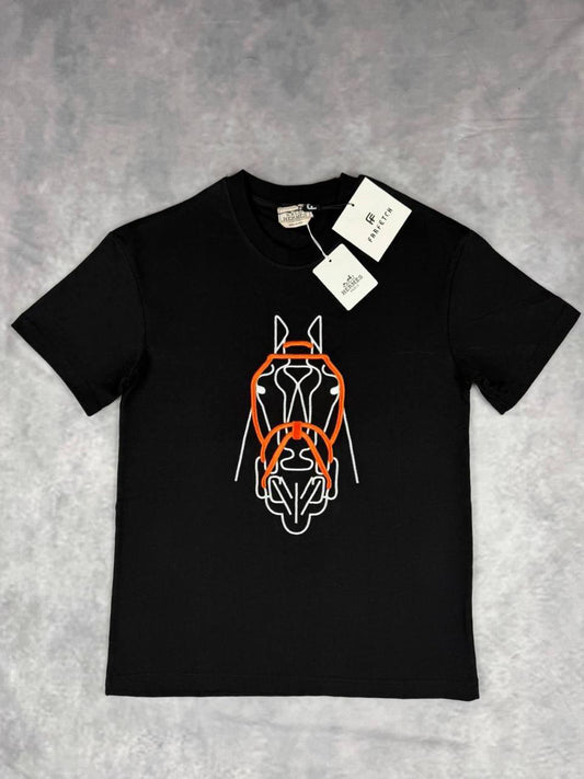 Hermès Horse Head Graphic T-Shirt UK Reps AAA Quality