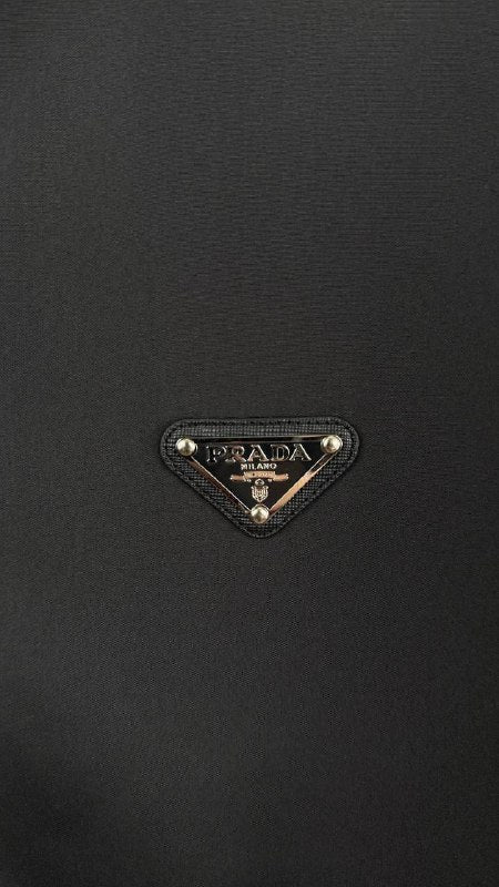Prada Cotton-Fleece Half-Zipper Sweatshirt with Re-Nylon Details UK AAA Quality