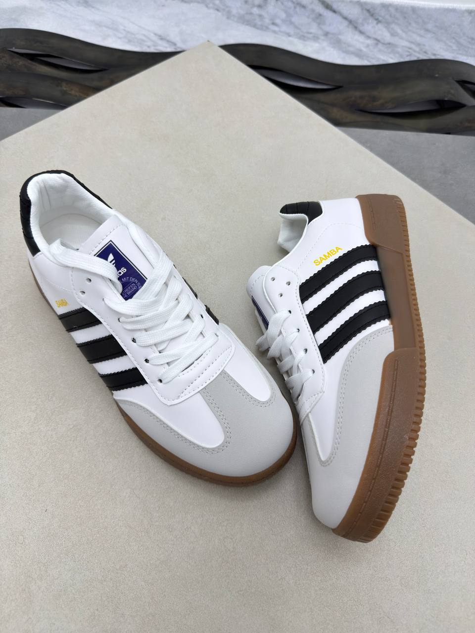 adidas Samba OG – Cloud White Vintage Bluebird Edition UK Reps AAA Quality