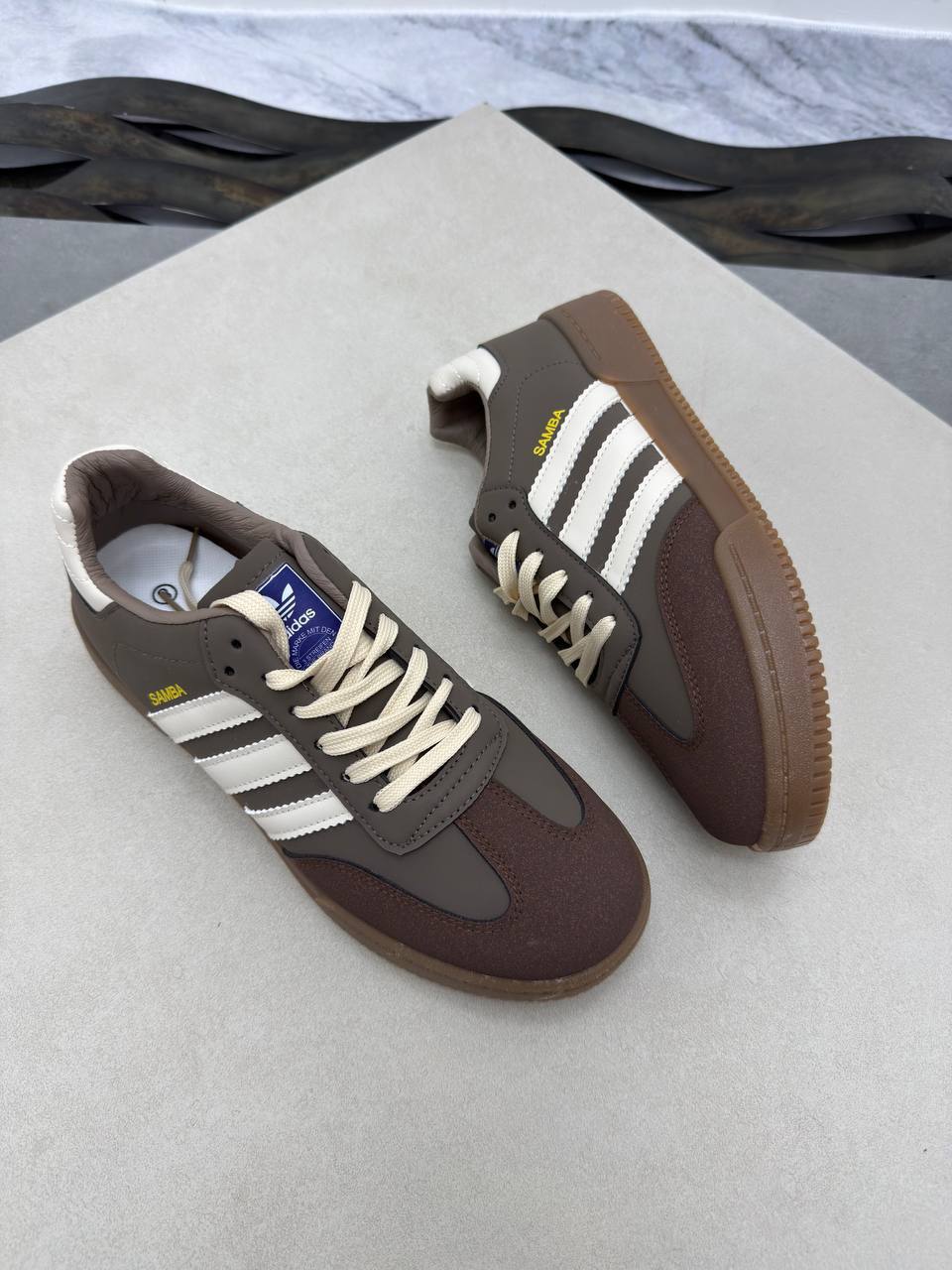 adidas Samba OG – Cloud White Vintage Bluebird Edition UK Reps AAA Quality