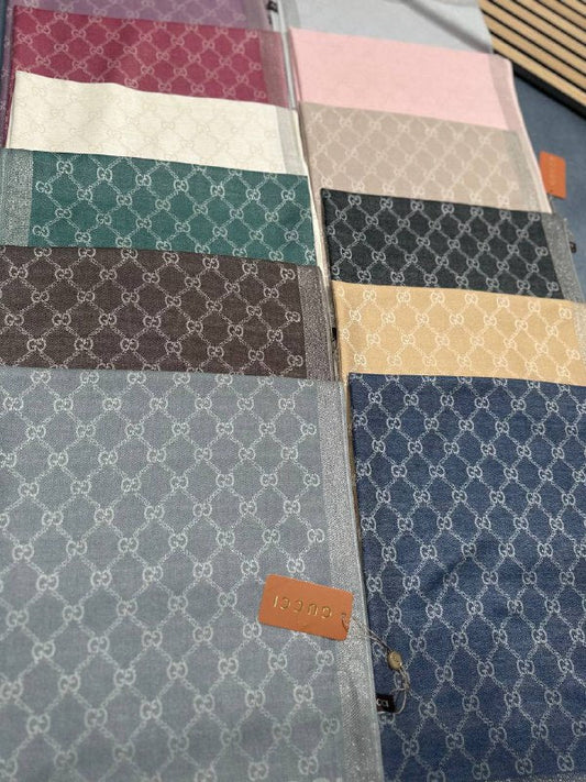 Gucci Women's Luxury Reversible GG Monogram Jacquard Scarves Collection AAA Quality Reps UK