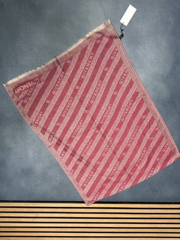 Givenchy Women's Luxury Diagonal Chain Logo Print Jacquard Scarf Collection AAA Quality Reps UK