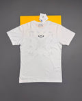 Off-White Men's Luxury Embr Bandana Arrow Cotton Graphic Tee AAA Quality Reps UK