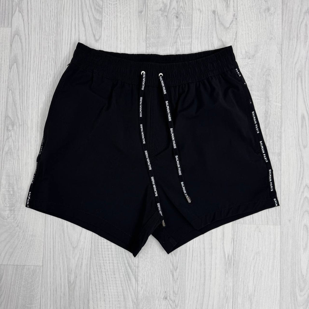 Balmain Men's Luxury Logo-Tape Border Premium Swim Shorts Collection AAA Quality Reps UK
