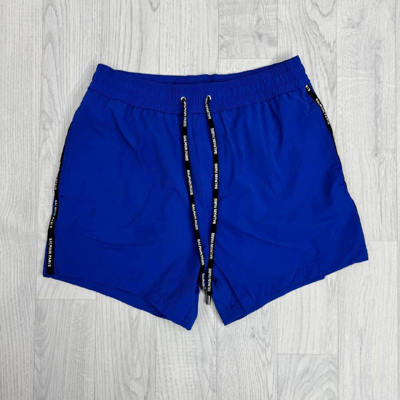 Balmain Men's Luxury Logo-Tape Border Premium Swim Shorts Collection AAA Quality Reps UK