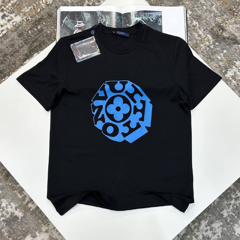 official Louis Vuitton Printed Signature T-Shirt UK Reps AAA Quality