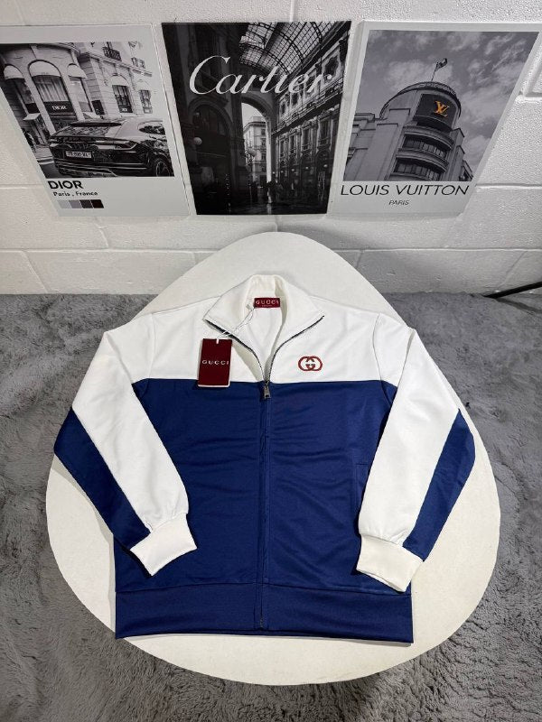 Gucci Men's Luxury Interlocking G Blue and White Tracksuit AAA Quality Reps UK